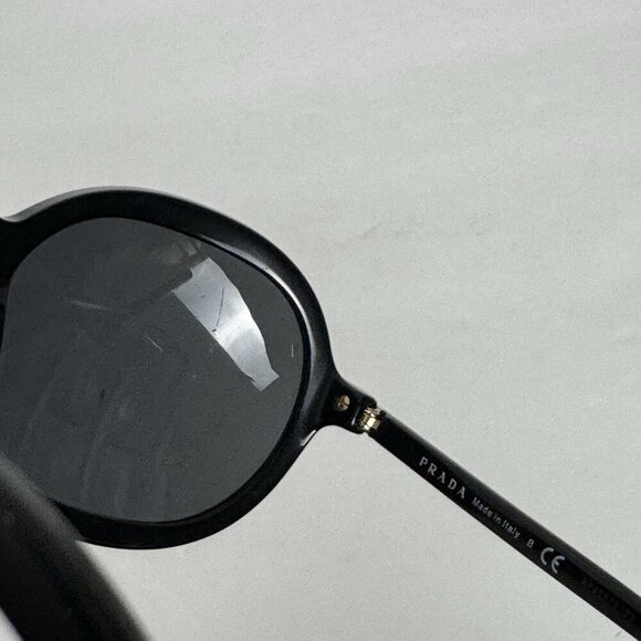Prada SPR 09V Sunglasses 1AB-5S0 Black Gray Lenses Size 56 Authentic Gold - Picture 11 of 12